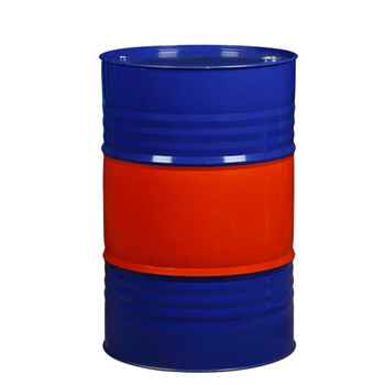 200l双色油桶印刷铁桶全新油桶润滑油铁桶化工铁桶摆设油桶 蓝红