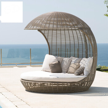 户外躺床 室外休闲沙滩泳池海滩酒店会所沙发 躺床 躺床1