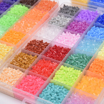 平安露抖音手工diy套装像素拼豆豆女男孩儿童拼图玩具同款 5mm48色