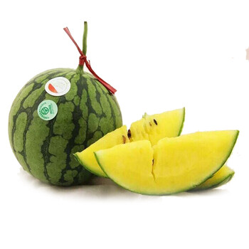 台湾特小凤小西瓜新鲜水果黄心西瓜黄壤小西瓜 2颗装 总重约2-2.5kg