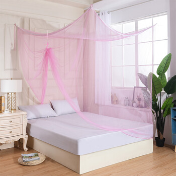 老式蚊帐宿舍传统方顶寝室无支架安装单双人普通家用1.