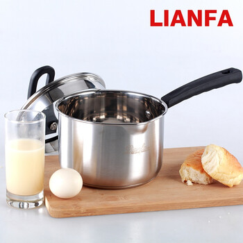 联发（lianfa）奶锅不锈钢不粘锅小奶锅煤气灶电磁炉通用小锅LFNG16 16CM
