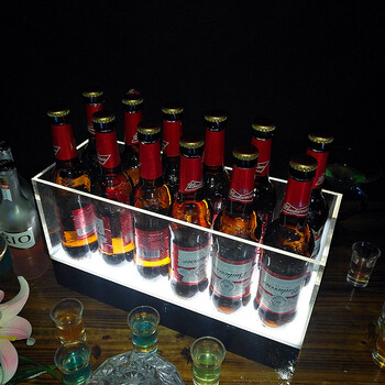 发光啤酒桶创意酒吧ktv充电led七彩亚克力冰桶香槟桶鸡尾酒酒盒子 12