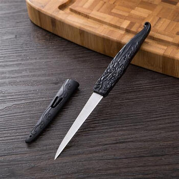 水果雕刻刀主刀专业厨师不锈钢食品雕花直刀厨房果盘刀具 b10主刻刀