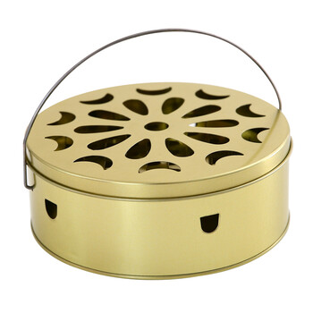 创意带盖手提蚊香盘蚊香盒蚊香盘托接灰盘家用蚊香桶蚊香炉 一个装