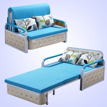 可折叠沙发床两用多功能小户型1.2米现代简约1.5省空间双人伸缩床 1.