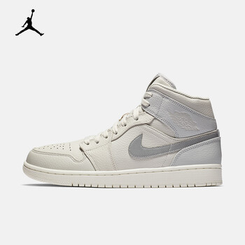 aj1 air jordan 1 mid se 男子运动鞋 852542 852542-003灰白 40.