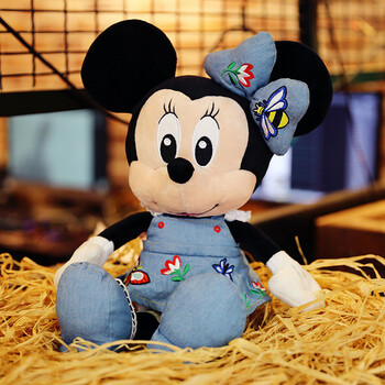 牛仔婚纱米老鼠毛绒玩具米奇米妮情侣公仔布娃娃儿童节女孩友礼物