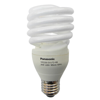 松下（Panasonic）螺旋型节能灯25W E27灯头 4支装 冷光/日光色
