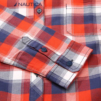诺帝卡 NAUTICA 女士 新款 长袖衬衫 44WC03 红色 6LU XS