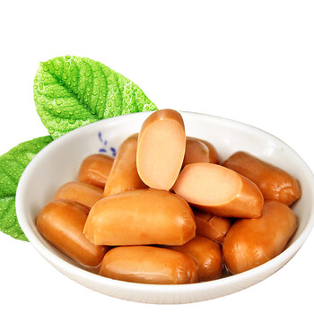 【齐善素食_一口肠300g】休闲零食小吃香肠烧烤肠豆制品素肉即食 玉米