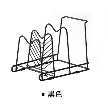 廚房多層鍋架整理架多功能鍋蓋架子收納架鍋具置物架子64732 黑色