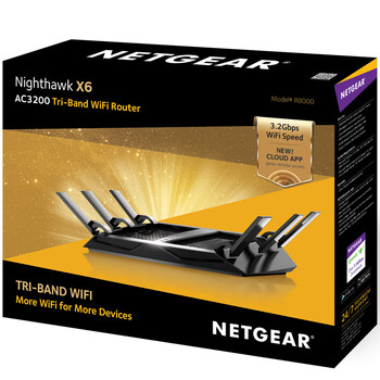 
                                        美国网件（NETGEAR） R8000 AC3200M高清视频／三频千兆／低辐射／智能无线路由器                
