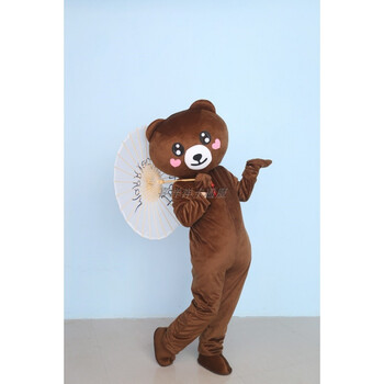 可妮兔布朗熊卡通人偶服装求婚cos道具行走玩偶服装来图定制 可爱熊