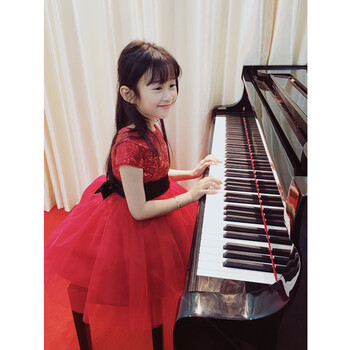 儿童女童公主裙花童礼服钢琴演出服表演礼服六一儿童节主持人礼服