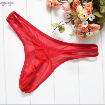 梦宁阁丁字裤女性感网纱骚火辣露毛情趣透明开档男情侣内裤全透大码