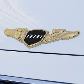 a7/a6l/q3/q5/q7改装机盖标金属车标装饰 金色款 锌合金材质 奥迪aa3