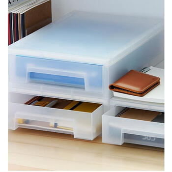 桌面文件柜抽屉文件盒单层资料收纳a4文件整理箱档案收纳柜