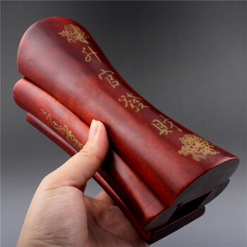 摆件工艺品雕刻升官发财内送印章/木雕摆件/特色小棺材 特大号(长度约