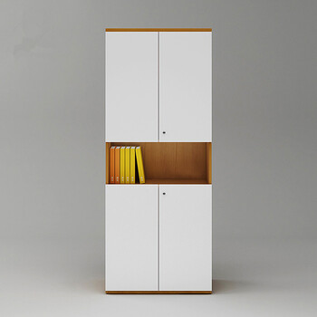 板式带锁资料档案柜老板室背景文件柜子储物办公财务书柜对开门文件柜