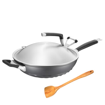 
                                        爱仕达炒锅ASD金刚旋风节能少油烟不粘锅 烹饪锅具ZL2332 32CM                