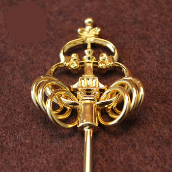 佛教用品 锡杖 地藏菩萨法器 禅杖 佛像法器 铜镀金