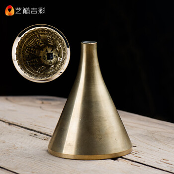 艺巅吉彩 尼泊尔手工铜八塔子藏式擦什贡万佛塔擦擦佛塔模具直径8cm