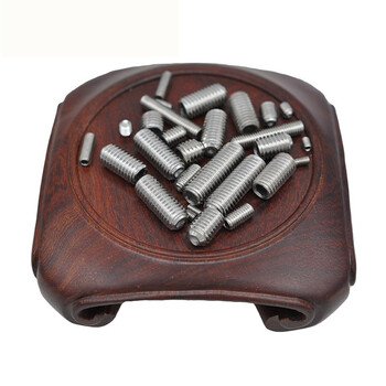 xlydin916紧定螺丝m3m4m5m6内六角凹端机米螺钉不锈钢无头螺丝gb80 m3