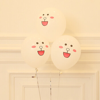 地推小礼品儿童生日气球铝膜布朗熊莎莉鸭可妮兔乳胶气球可爱卡通 12