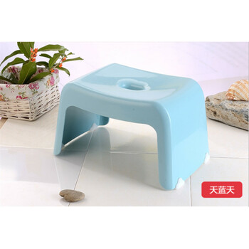 日本时尚sp透明塑料凳子防滑洗澡凳浴室凳茶几凳换鞋凳小板凳 小号