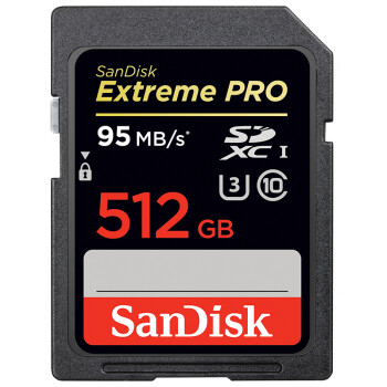 
                                        闪迪（SanDisk）至尊超极速SDXC UHS-I存储卡 512GB Class10 读速95MB/s                