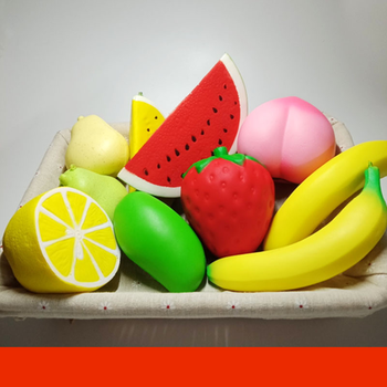 高博士(gaoboshi) 仿真水果模型squishy慢回弹挂件软大桃子草莓捏捏乐
