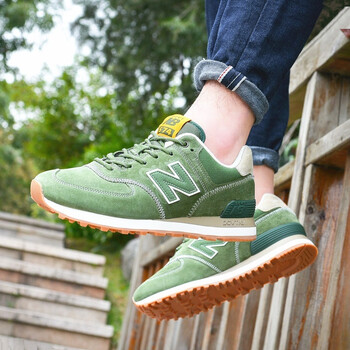 新百伦美国公司授newboros男鞋运动鞋574女鞋2018新款跑步鞋 棕粉 39