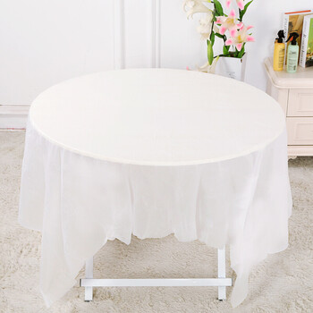 一次性台布塑料桌布加厚圆桌方桌一次性桌布餐桌布防水家用饭店 1.