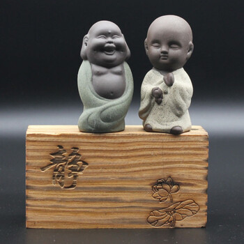 小和尚沙弥佛像如来观音菩萨禅意小摆件客厅家居装饰品工艺品摆设 小