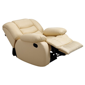 头等厢 头等舱多功能真皮沙发 客厅懒人网吧美甲伸展躺椅沙发 r43 黑