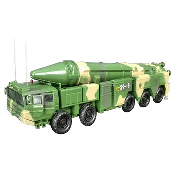 1:35东风21c导弹车模型航母杀手仿真合金军事模型礼品摆件收藏 东风