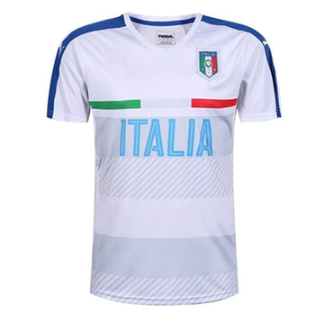 意大利夏季休闲球衣 3/4足球七分裤 意大利白色上衣 s