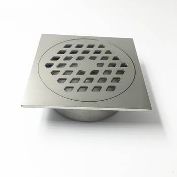 304不锈钢地漏加厚精铸防臭地漏110管阳台地漏4寸大排量 d01-a-4