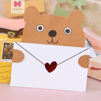 韩国迷你万用祝福小卡片可爱动物儿童节贺卡mini-1302a0523 04