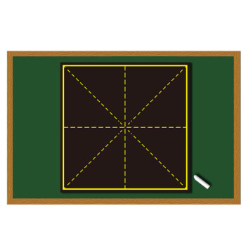 艾利图磁性拼音田字格黑板贴小学老师教学用粉笔书写磁力教具大号米字