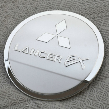 知车行 汽车专用油箱盖不锈钢油箱盖贴车身改装专用 10-15款三菱翼神