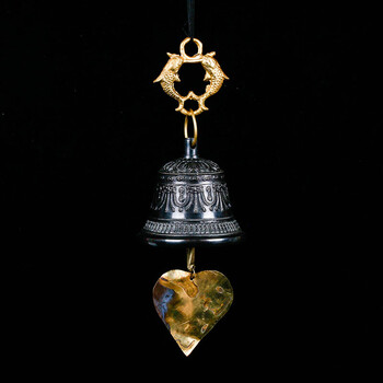 尼泊尔手工制作风铃 纯铜风铃庭院挂饰风铃加德满都的风铃复古 4#青铜