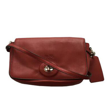 蔻驰coach 女士真皮单肩斜挎包32261 svde3老红色