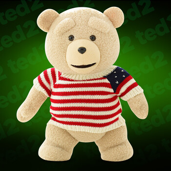 毛绒玩具录音娃娃泰迪熊玩偶原装正版送女友 穿红毛衣 60cm电影原声版