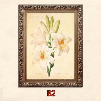 欧式有框古典画装饰画客厅画餐厅玄关挂画家居壁挂画喷绘仿真油画 b2