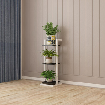 客厅钢木小花架窄铁艺多层室内多功能多肉绿萝架子卧室装饰架落地