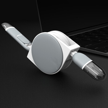 驱行者 type-c数据线二合一充电线p20华为p10伸缩充电器短v9荣耀8小米