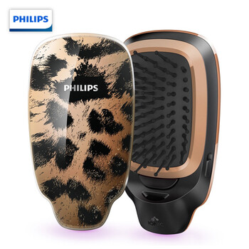 
                                        
                                        飞利浦（PHILIPS）梳子按摩梳 负离子造型梳 美发按摩梳护发必备防静电 卷直两用 粗硬细软发质HP4595/75                