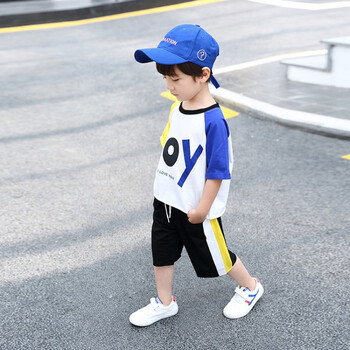 乔治少爷男宝宝帅气套装夏1-3岁小童洋气0男童时尚两件套2韩版男孩